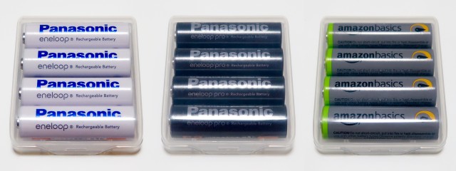 エネループ、充電式エボルタ、Amazonベーシック充電池