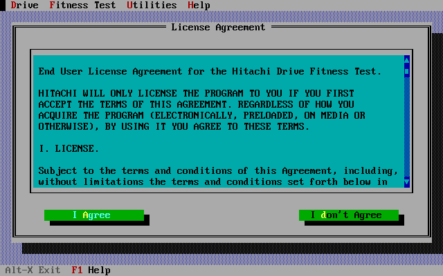 Drive Fitness Test - License Agreement